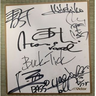 【サイン】BUCK-TICK バクチク 直筆サイン色紙(ポップス/ロック(邦楽))