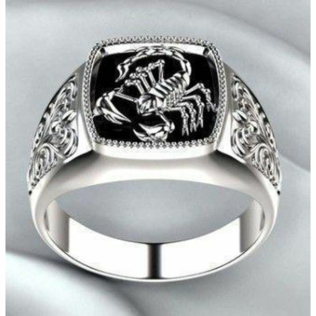 【R183】リング メンズ シルバー サソリ スコーピオン 指輪 20号 メンズのアクセサリー(リング(指輪))の商品写真