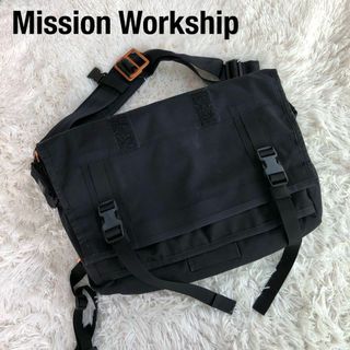 MISSIONWORKSHOP - MISSION WORKSHOPメッセンジャーバッグブラック黒オレンジバックル