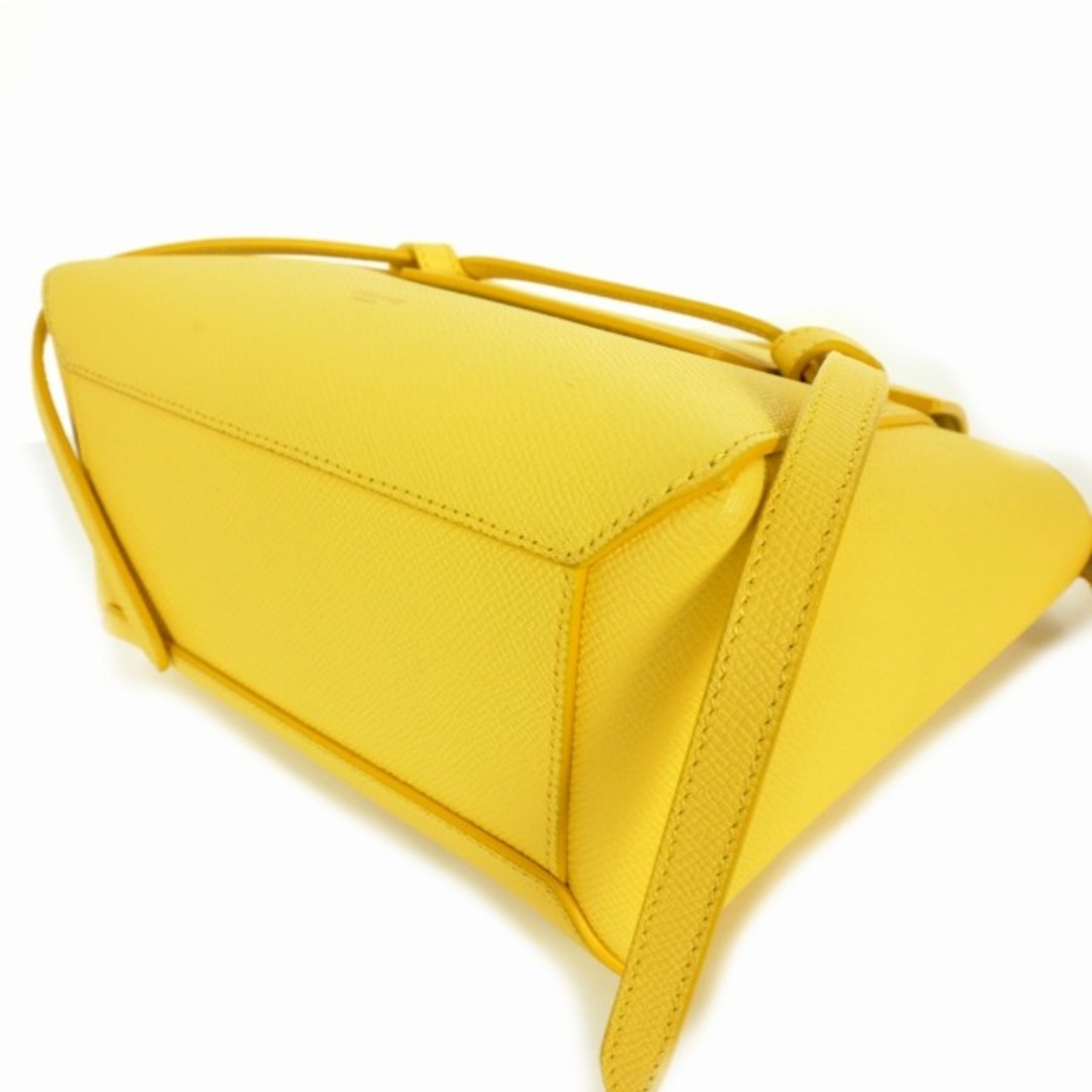 celine(セリーヌ)のセリーヌ CELINE マイクロベルトバッグ ハンドバッグ ショルダー 黄 レディースのバッグ(その他)の商品写真