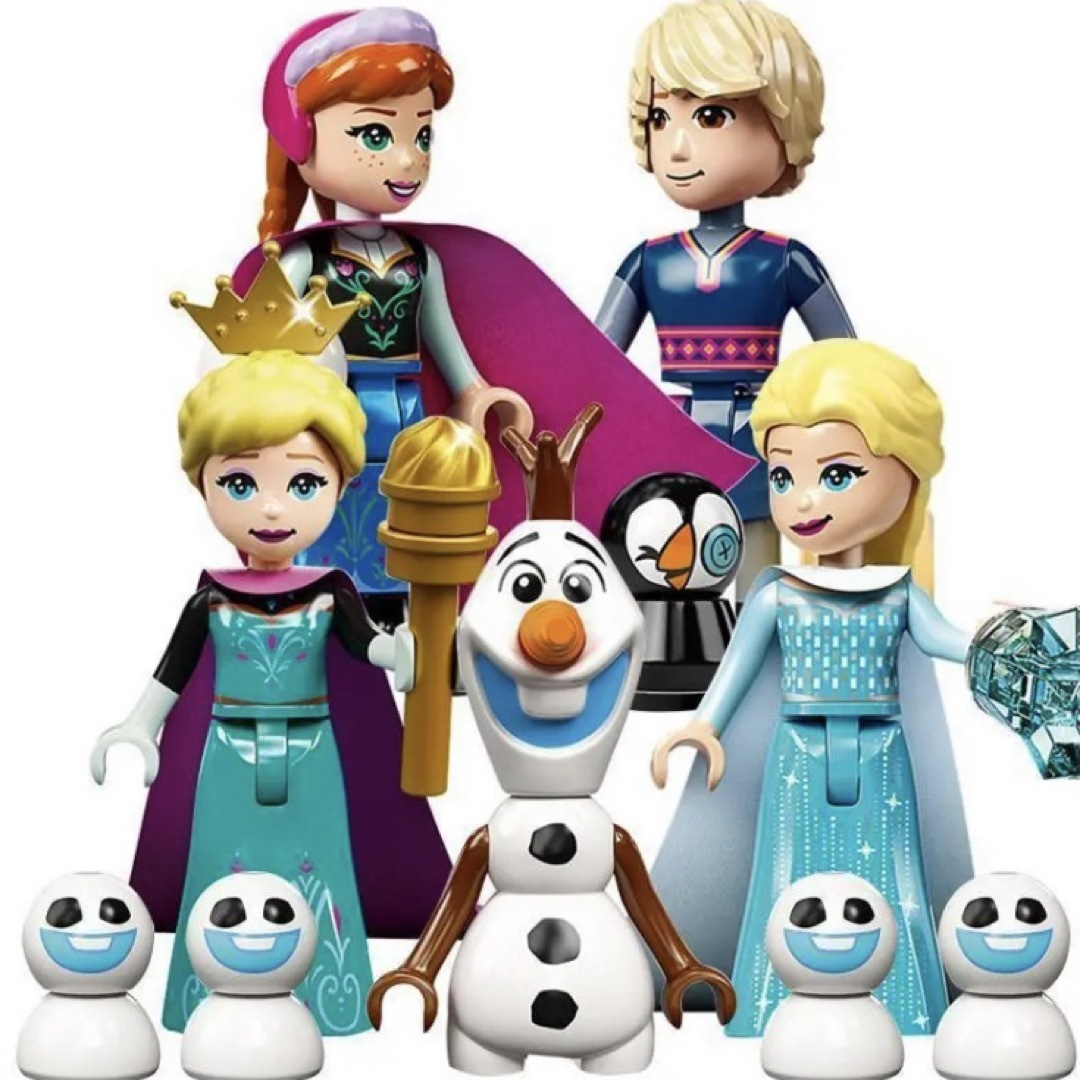 アナ雪　レゴ互換　ミニフィグ　人形　セット エンタメ/ホビーのおもちゃ/ぬいぐるみ(キャラクターグッズ)の商品写真