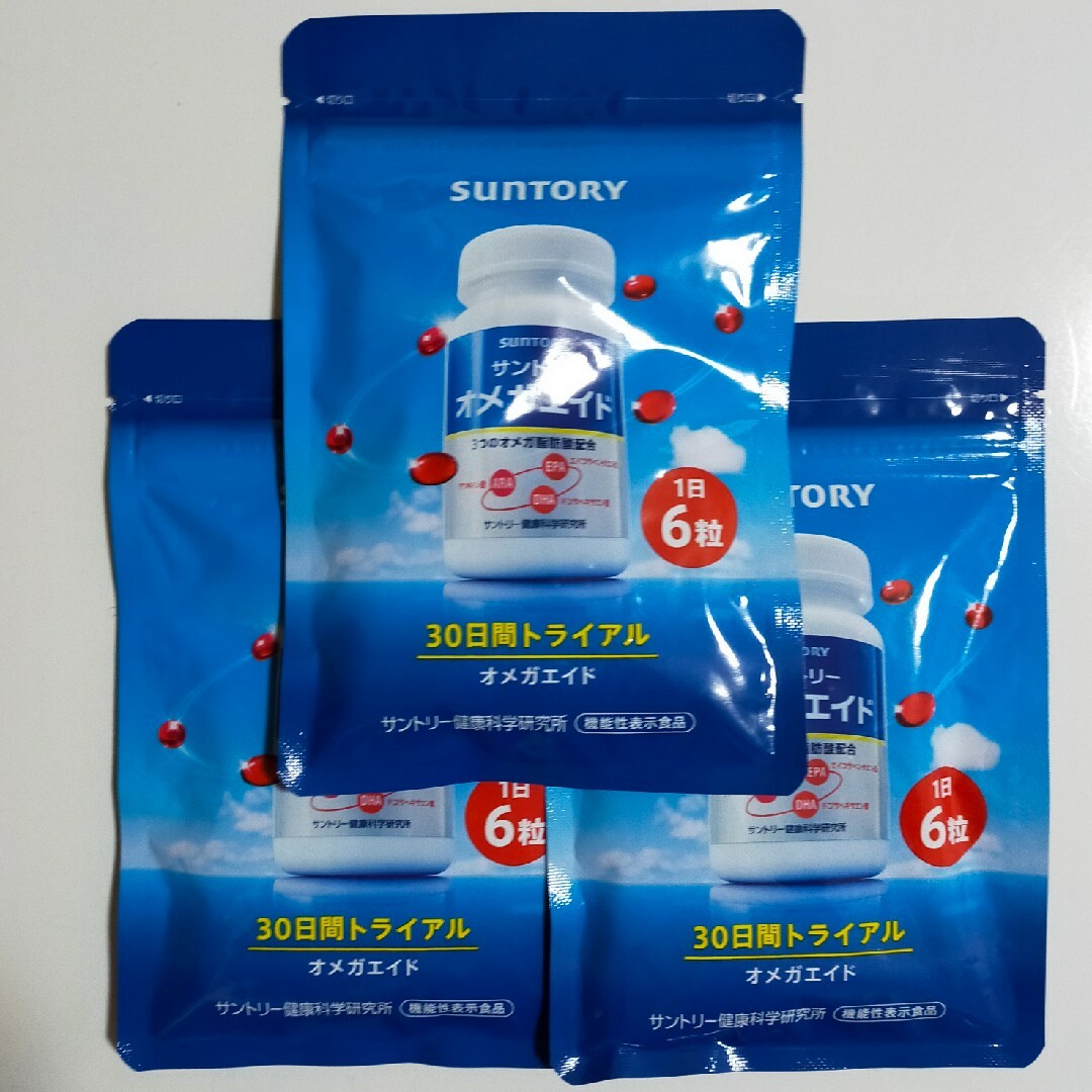 サントリー(サントリー)のサントリー　オメガエイド　180粒　3袋 食品/飲料/酒の健康食品(その他)の商品写真