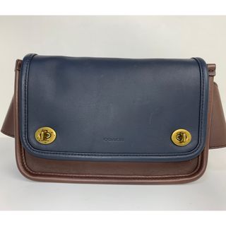 コーチ(COACH)の美品★ コーチ メンズ COACH レザー ボディバッグ ウエストバッグ(ボディーバッグ)