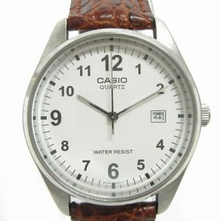 カシオ(CASIO)のカシオ 腕時計 クウォーツ アナログ レザー 茶 ■GY33(腕時計(アナログ))