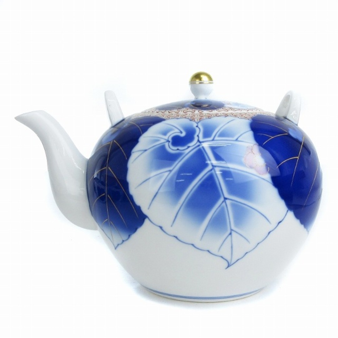 香蘭社 有田焼 茶器セット 急須 湯呑み 花柄 白 青 食器 同梱 香蘭社 有田焼 茶器セット 急須 湯呑み 花柄 白 青 食器 同梱