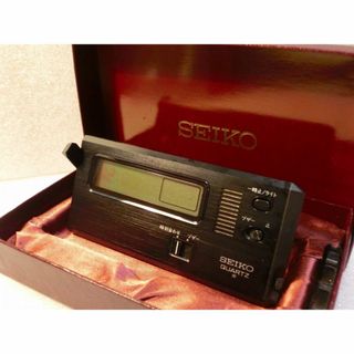 セイコー(SEIKO)の稼働OK 美品　時計　ポケットアラーム　希少色　ブラック　セイコー　昭和レトロ⑥(その他)