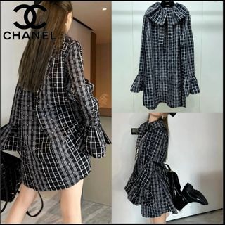 シャネル(CHANEL)のCHANEL🖤フリルブラウス🖤新品未使用！(シャツ/ブラウス(長袖/七分))