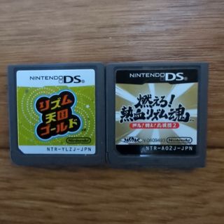 ニンテンドーDS(ニンテンドーDS)のリズム天国ゴールド　&　燃えろ！熱血リズム魂　DS(携帯用ゲームソフト)