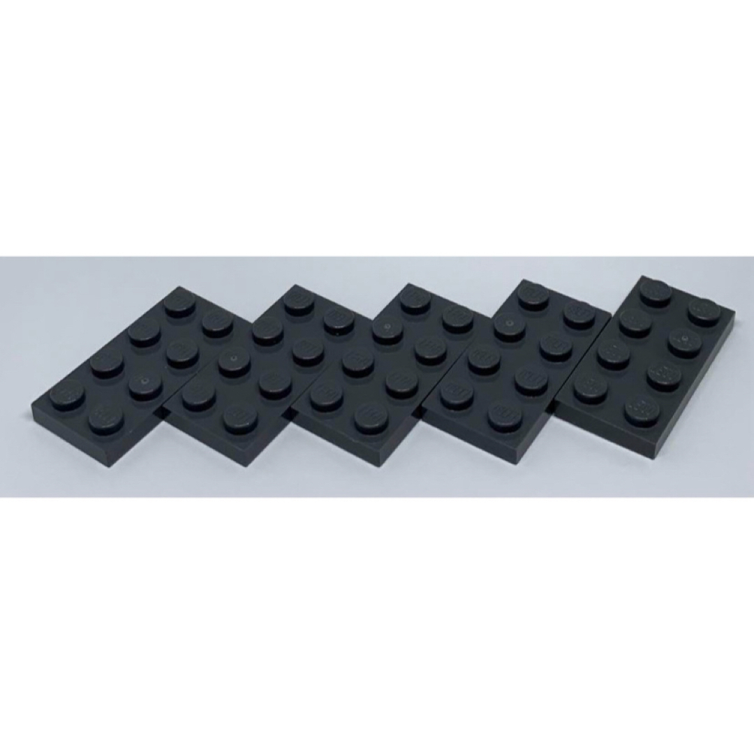 LEGO パーツ　プレート　2×4 ダークグレー　5個 キッズ/ベビー/マタニティのおもちゃ(知育玩具)の商品写真