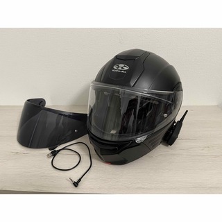 オージーケー(OGK)のOGK フルフェイスヘルメット 頭囲55-56cm　インカム付き(ヘルメット/シールド)