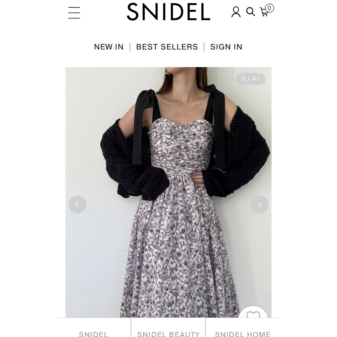 SNIDEL(スナイデル)のスナイデル　ワンピース レディースのワンピース(ロングワンピース/マキシワンピース)の商品写真