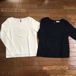 index インデックス　レースカットソー　長袖　七分袖　M S 新品　未使用