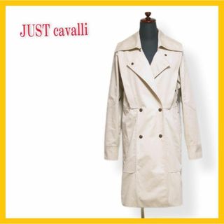 ジャストカヴァリ(Just Cavalli)の美品 ジャスト カヴァリ トレンチ コート ロング ベージュ 36(トレンチコート)