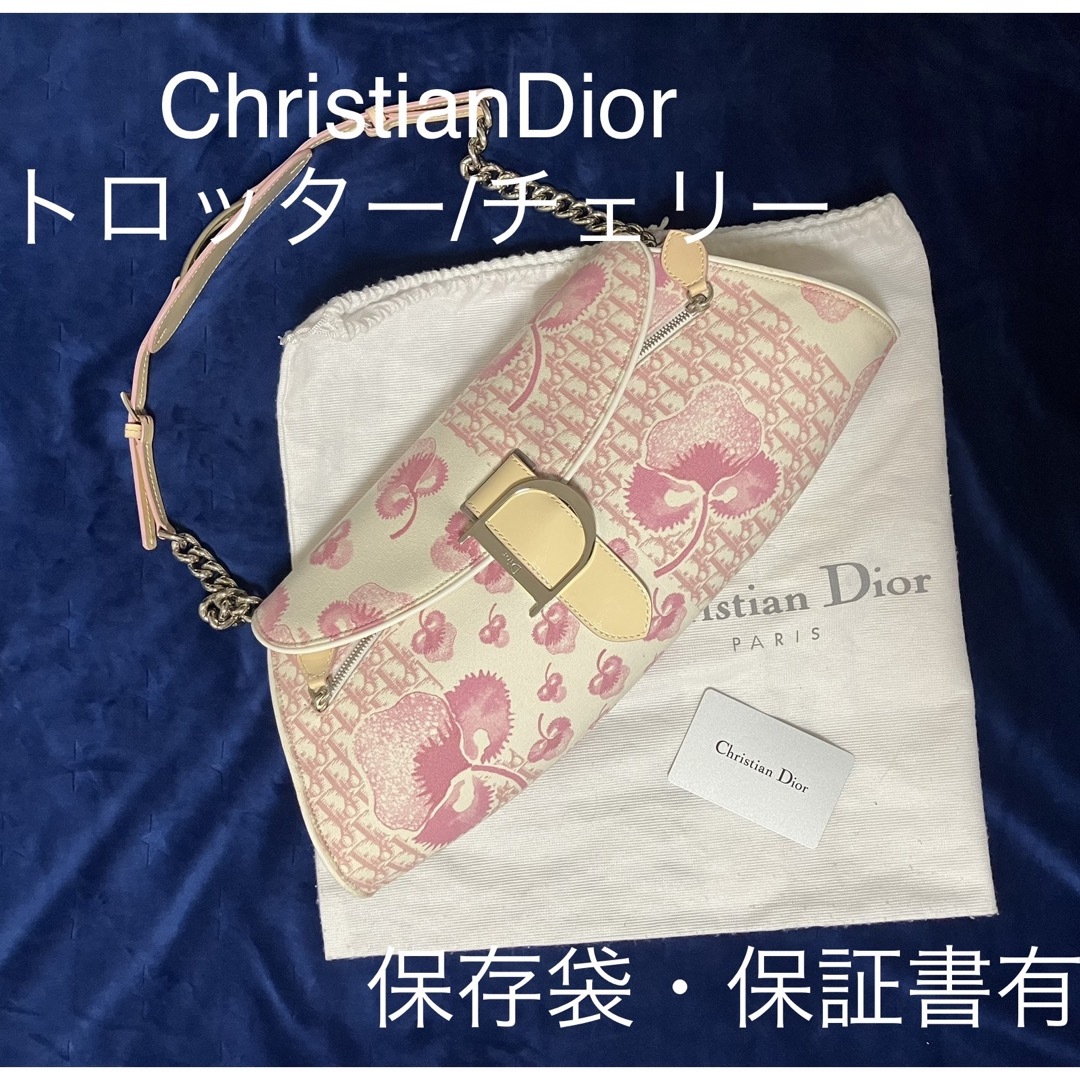 Christian Dior(クリスチャンディオール)のクリスチャンディオール　トロッター/フラワー　チェーンバッグ レディースのバッグ(ショルダーバッグ)の商品写真