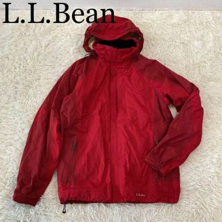 エルエルビーン(L.L.Bean)のL.L.Bean ナイロンジャケット レッド Mサイズ ライナー付き(ナイロンジャケット)