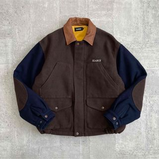 XLARGE - X LARGE エクストララージ WOOL WORK JACKET バイカラー 