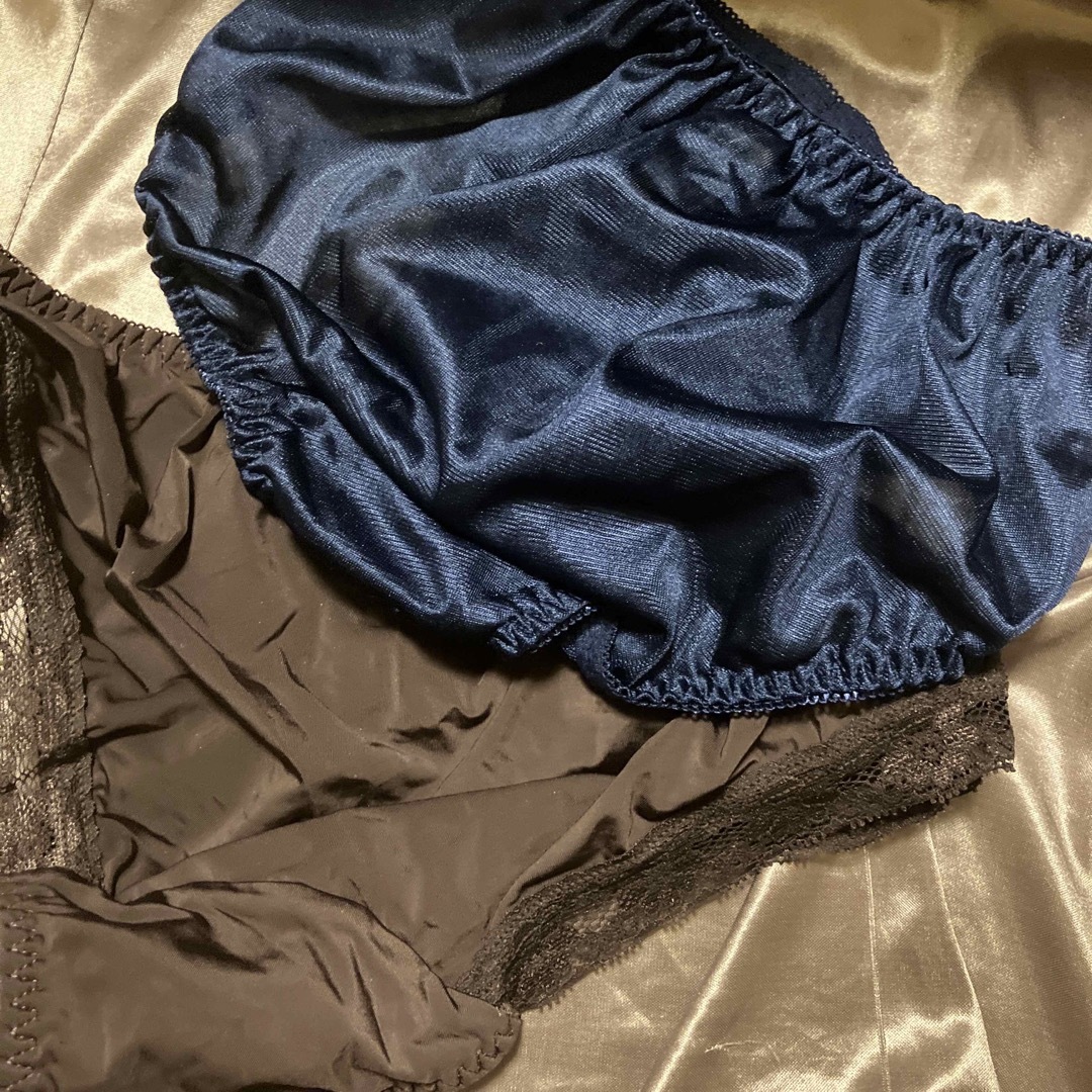 ノーブランド　新品　未使用　茶色　ブラウン　紺　ネイビー　ショーツ レディースの下着/アンダーウェア(ショーツ)の商品写真