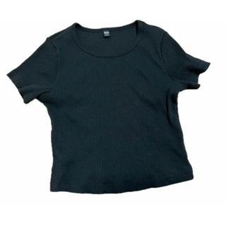 ユニクロ(UNIQLO)のユニクロ　リブクロップドT(Tシャツ(半袖/袖なし))