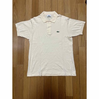 LACOSTE - 日本製 LACOSTE ラコステ ポロシャツ L1212Y クリーム 4