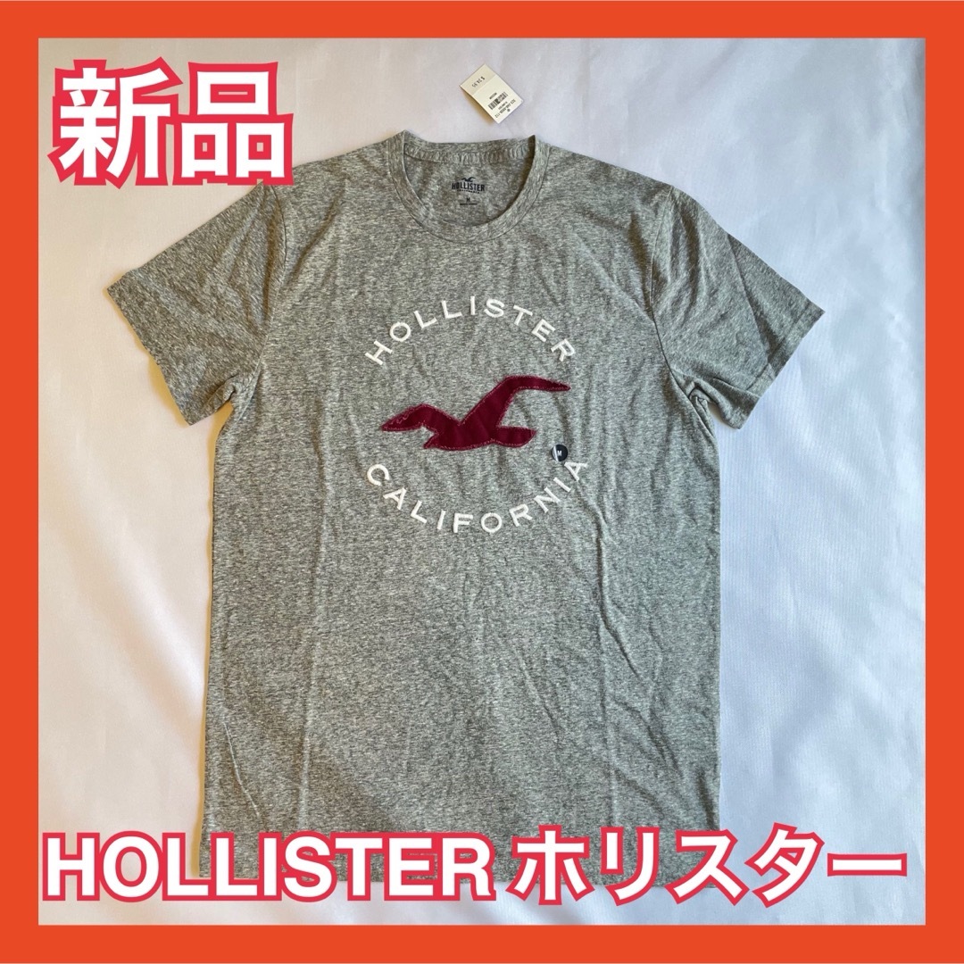 Hollister(ホリスター)の【HOLLISTER ホリスター】タグ付き新品・ハワイ購入 Tシャツ グレー M レディースのトップス(Tシャツ(半袖/袖なし))の商品写真