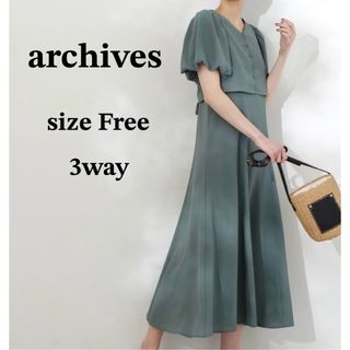 【未使用】archives アルシーヴ 3way ブラウスセットワンピース