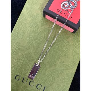 グッチ(Gucci)のGUCCI/グッチ ミニプレート/タグ ネックレス/ペンダント (ネックレス)