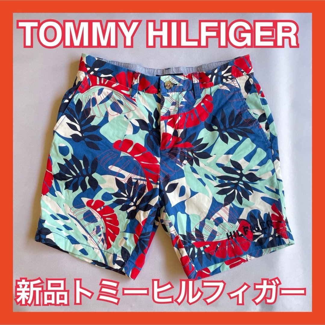 TOMMY HILFIGER(トミーヒルフィガー)の【TOMMY HILFIGER トミー】トロピカル柄ショートパンツ サイズ29 メンズのパンツ(ショートパンツ)の商品写真