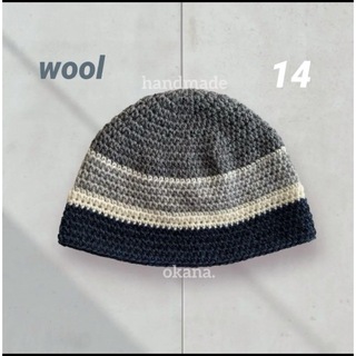 wool /ニット帽 ビーニー クロシェハット クラッシャーハット(ニット帽/ビーニー)