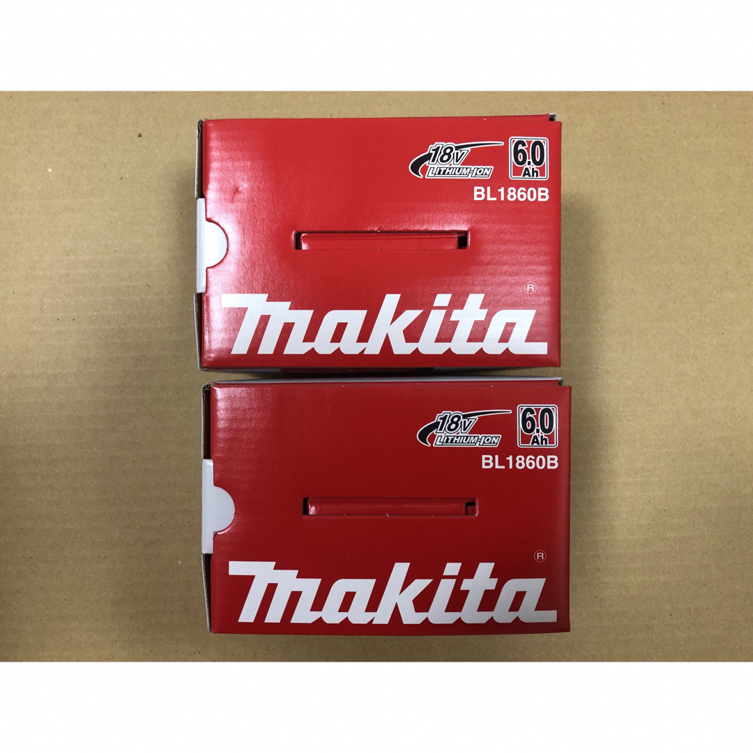 Makita(マキタ)のマキタ 18V6.0Ah 純正バッテリーBL1860B×2個セット 自動車/バイクのバイク(工具)の商品写真