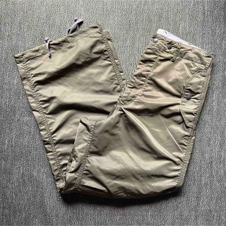 エンジニアードガーメンツ(Engineered Garments)のOver Pant - Flight Satin Nylon (Olive)(ワークパンツ/カーゴパンツ)