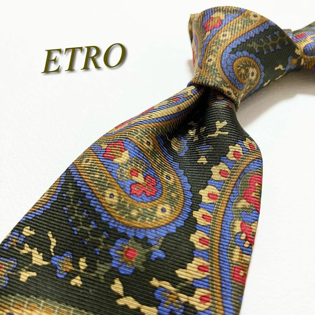 ETRO(エトロ)の【美品】ETRO エトロ ネクタイ ペイズリー柄 シルク イタリア製 メンズのファッション小物(ネクタイ)の商品写真