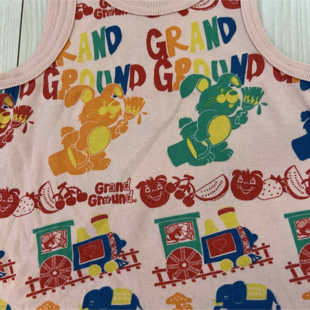 GrandGround(グラグラ)のレトロ調タンクトップ キッズ/ベビー/マタニティのキッズ服男の子用(90cm~)(Tシャツ/カットソー)の商品写真