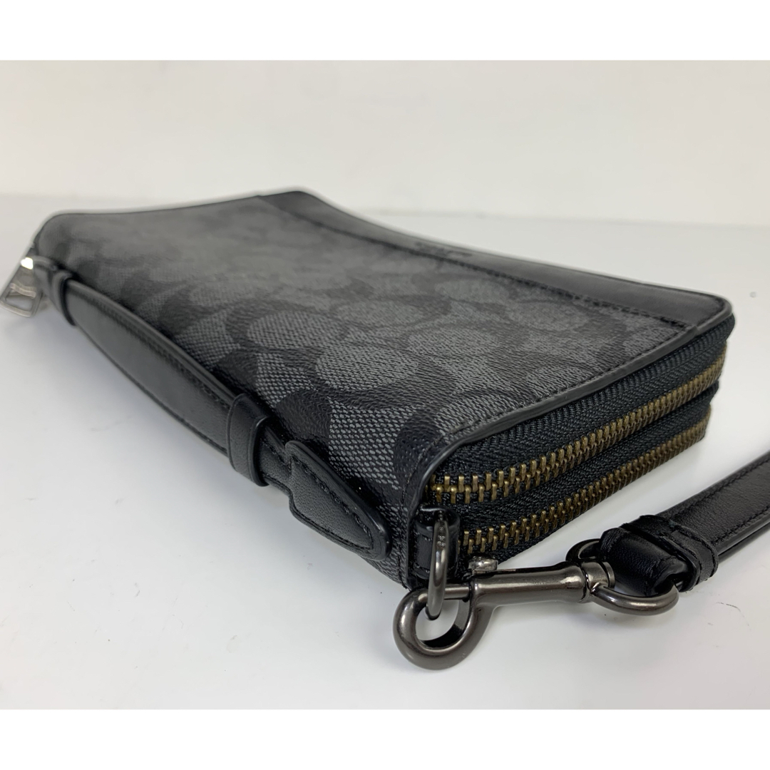 美品☆ コーチ メンズ COACH ダブルジップ オーガナイザー 長財布 美品☆ コーチ メンズ COACH ダブルジップ オーガナイザー 長財布