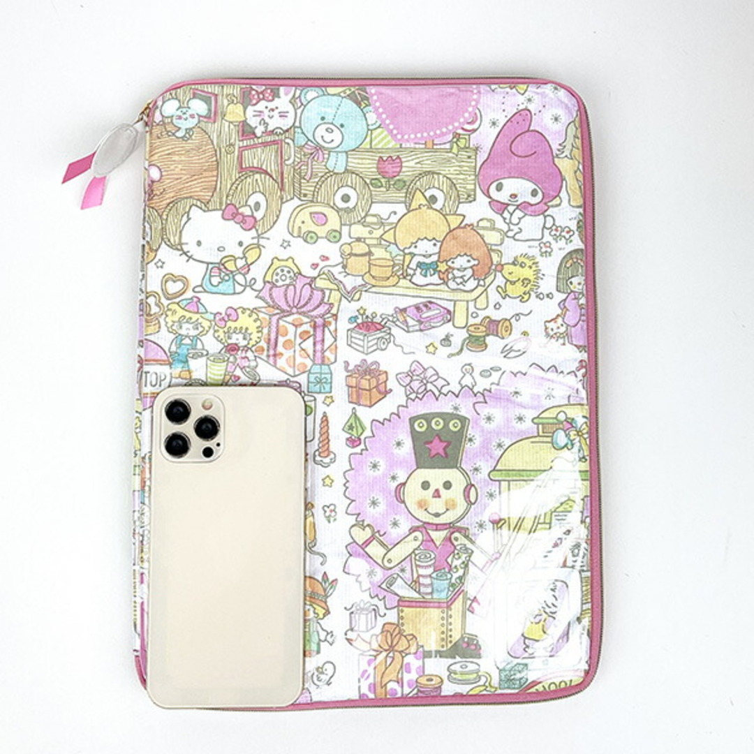 サンリオキャラクターズ タブレットケース ラピング ピンク PC iPad ガジェットケース レディースのバッグ(ショルダーバッグ)の商品写真