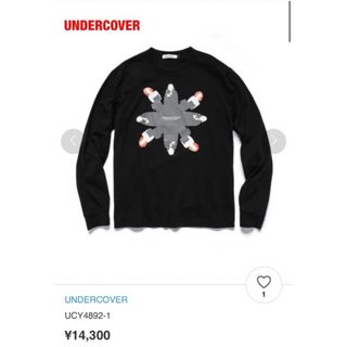 アンダーカバー(UNDERCOVER)の【人気】UNDERCOVER　アンダーカバー　ロンT　吸血鬼　ブランドロゴ(Tシャツ/カットソー(七分/長袖))