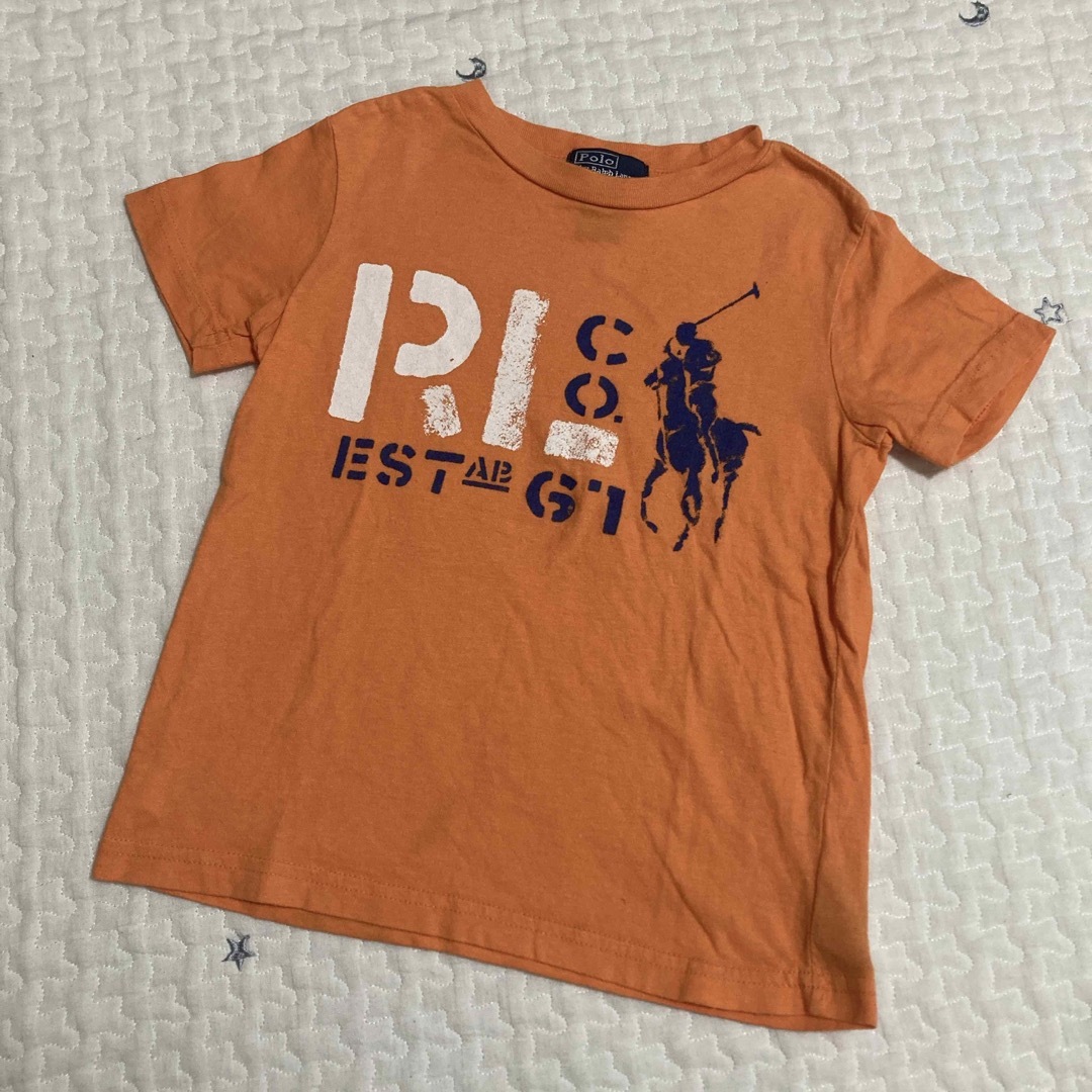 POLO RALPH LAUREN(ポロラルフローレン)のラルフローレン オレンジ Tシャツ 4T キッズ/ベビー/マタニティのキッズ服男の子用(90cm~)(Tシャツ/カットソー)の商品写真