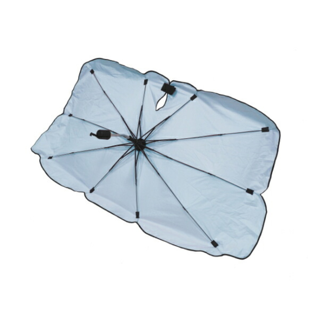 折り畳み 傘型 サンシェード ブルー Mサイズ カー用品 車関連 キッズ/ベビー/マタニティの外出/移動用品(自転車)の商品写真