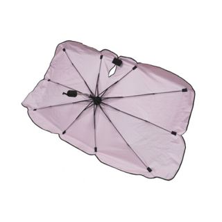 折り畳み 傘型 サンシェード ピンク Mサイズ カー用品 車関連(自転車)