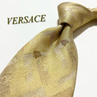 ジャンニヴェルサーチ(Gianni Versace)の【極美品】ヴェルサーチ ネクタイ メデューサ柄 グリーク バロック シルク(ネクタイ)