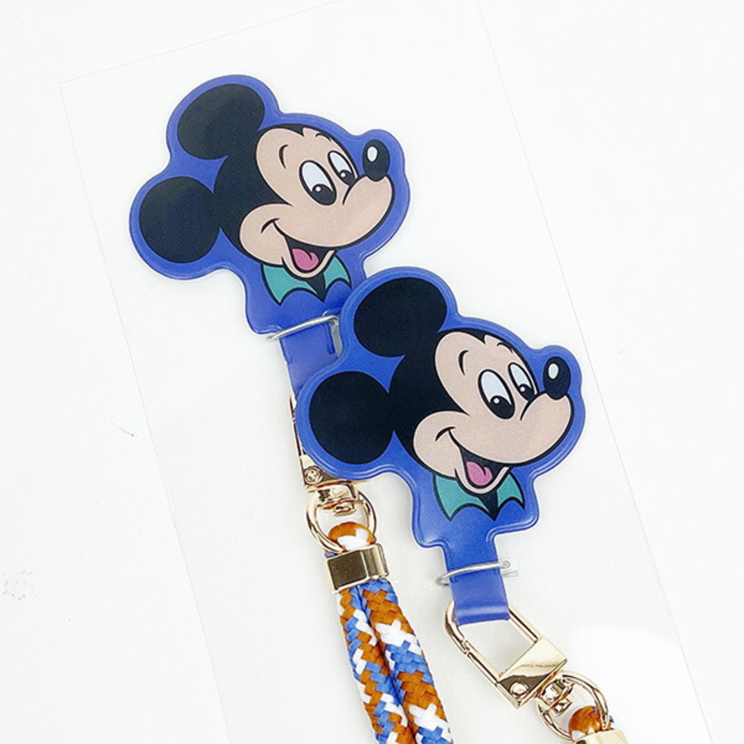 Disney(ディズニー)のディズニー レトロ ミッキーマウス 携帯ロープストラップ スマホ関連 スマホショルダー Disney ハンドメイドのスマホケース/アクセサリー(スマホケース)の商品写真