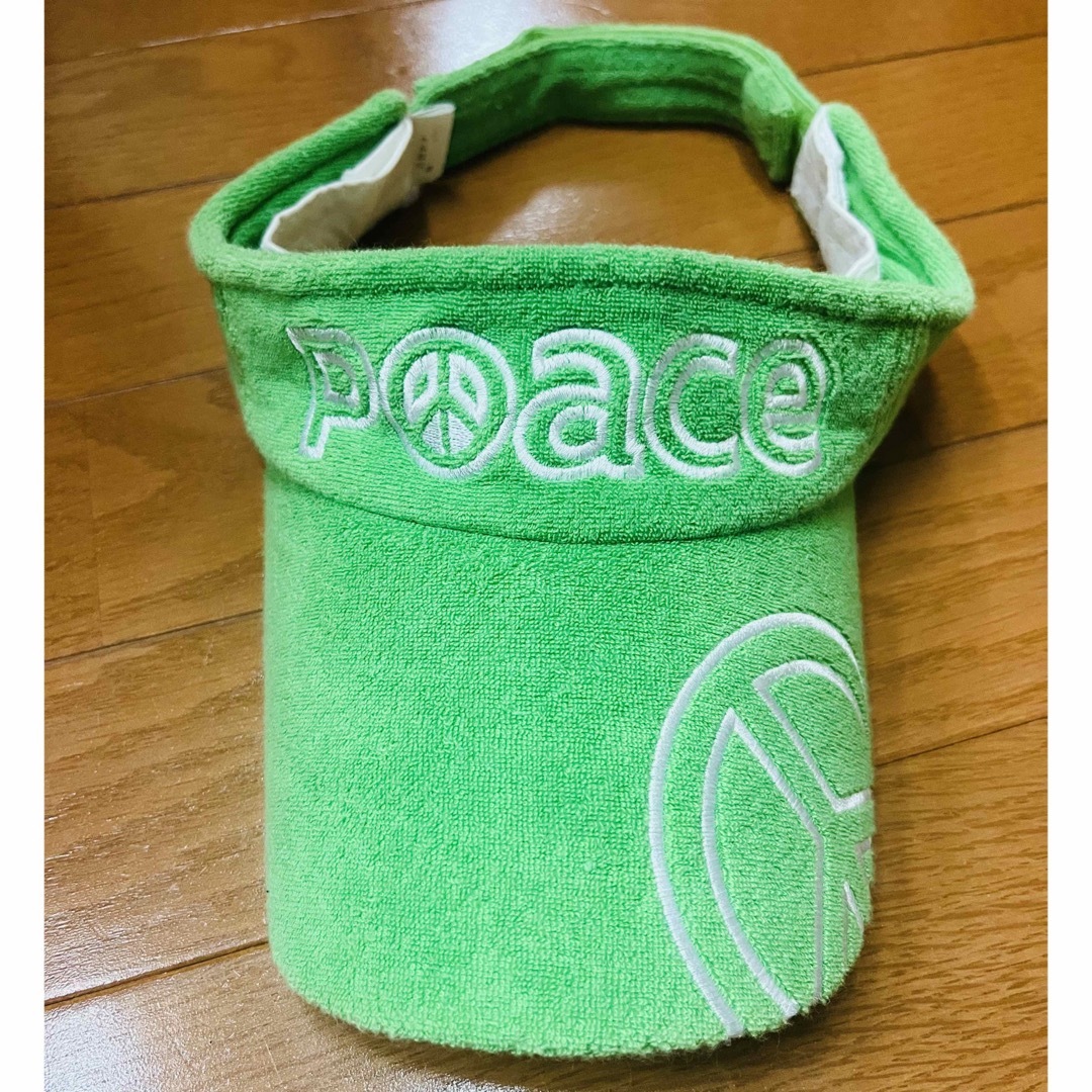 POACE サンバイザー 緑 メンズの帽子(サンバイザー)の商品写真