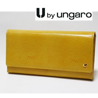 ユーバイウンガロ(U by ungaro)の《ユーバイ ウンガロ》新品 金運アップ リザード型押し レザーかぶせ長財布(財布)