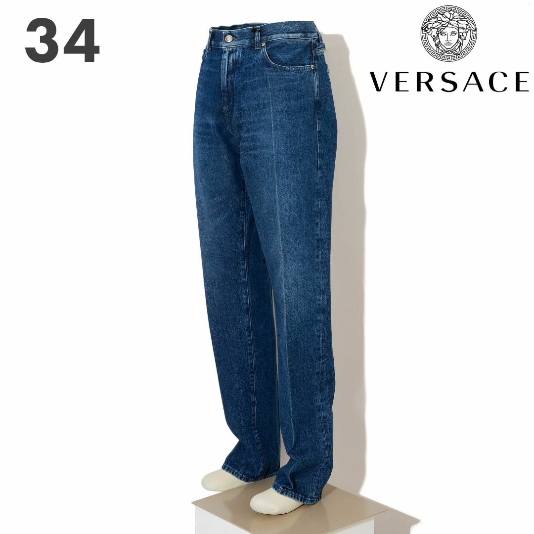 VERSACE(ヴェルサーチ)の新品 VERSACE センタープレス デニムパンツ メンズのパンツ(デニム/ジーンズ)の商品写真