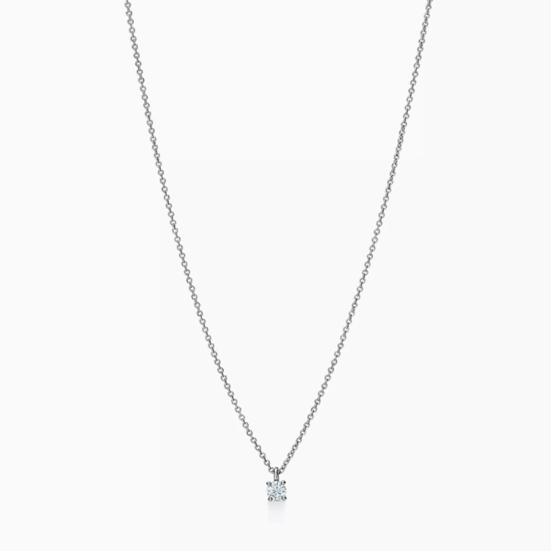 Tiffany & Co.(ティファニー)の美品【ティファニー】プラチナ　ダイヤモンド　0.17ct　ソリティア　ネックレス レディースのアクセサリー(ネックレス)の商品写真