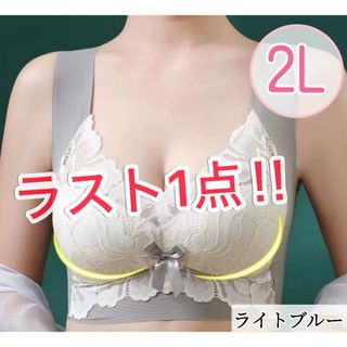 シームレスブラ ノンワイヤーブラ ナイトブラ 2L 小さく見せるブラ 授乳 新品(その他)