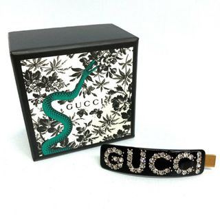 ★GUCCI グッチ クリスタル ヘアクリップ バレッタ