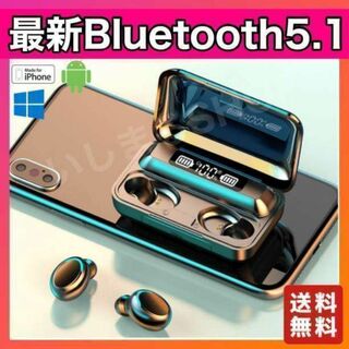 高音質 防水ワイヤレスイヤホン バッテリー搭載　Bluetooth ss248(ヘッドフォン/イヤフォン)