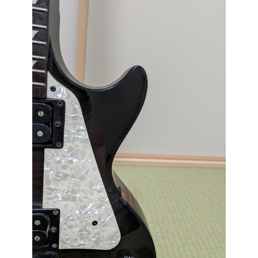 Fernandes(フェルナンデス)のBurny JOE PERRYモデルタイプ レスポール シースルーブラック 楽器のギター(エレキギター)の商品写真