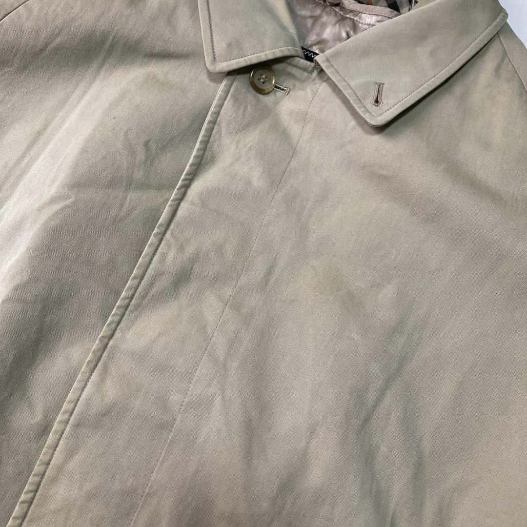 DAKS(ダックス)のDAKS　ステンカラーコート　ロングコート　ライナー付き　カーキ　チェック メンズのジャケット/アウター(ステンカラーコート)の商品写真