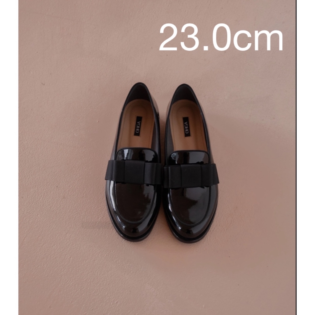 Drawer(ドゥロワー)のOHGA オーガ RIBON LOAFER リボンローファー 23.0cm レディースの靴/シューズ(ローファー/革靴)の商品写真